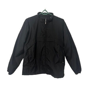 Cremieux Men’s Black Zip Front Jacket Lightweight Casual Outerwear L